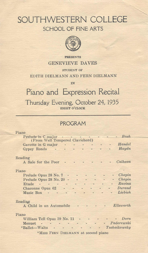 1935 recital