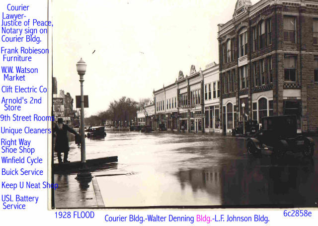 1928 Flood in Winfield, KS