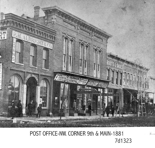 Winfield Post Office in 1881