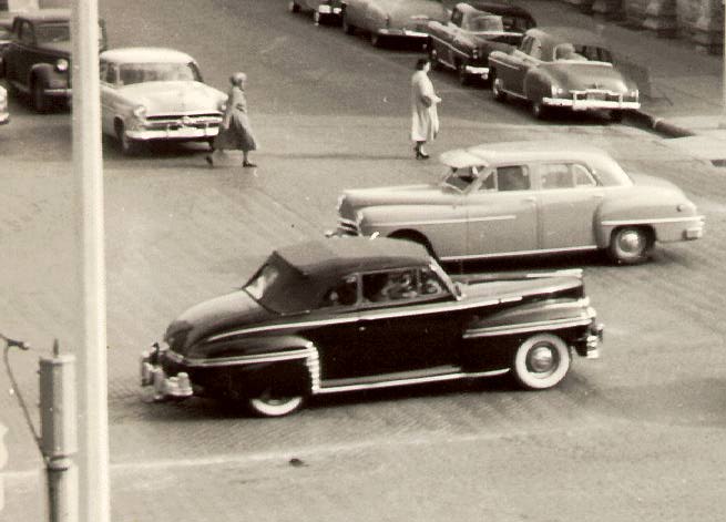 Maroon 1948 Mercury Convertible