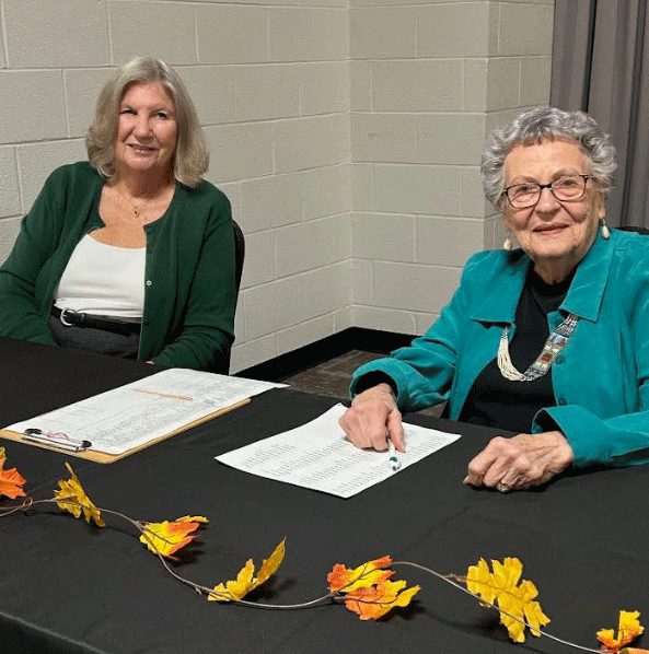 Glenda Schmidt and Mary Hartley