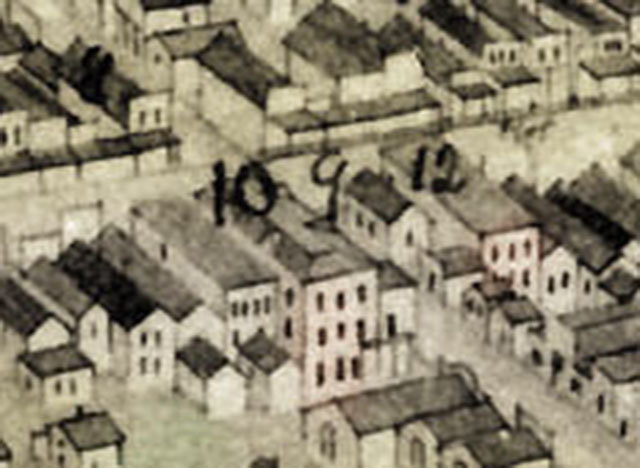 Corner of 9th and Main in 1878