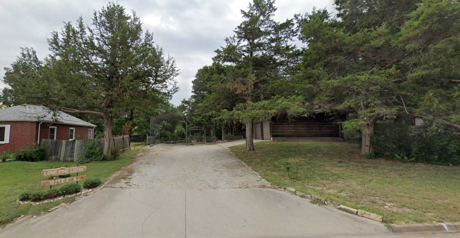 Present Day Driveway in front of property