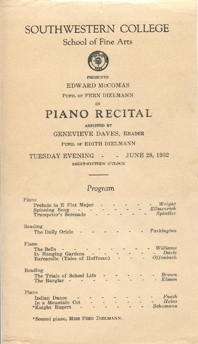 1932 recital