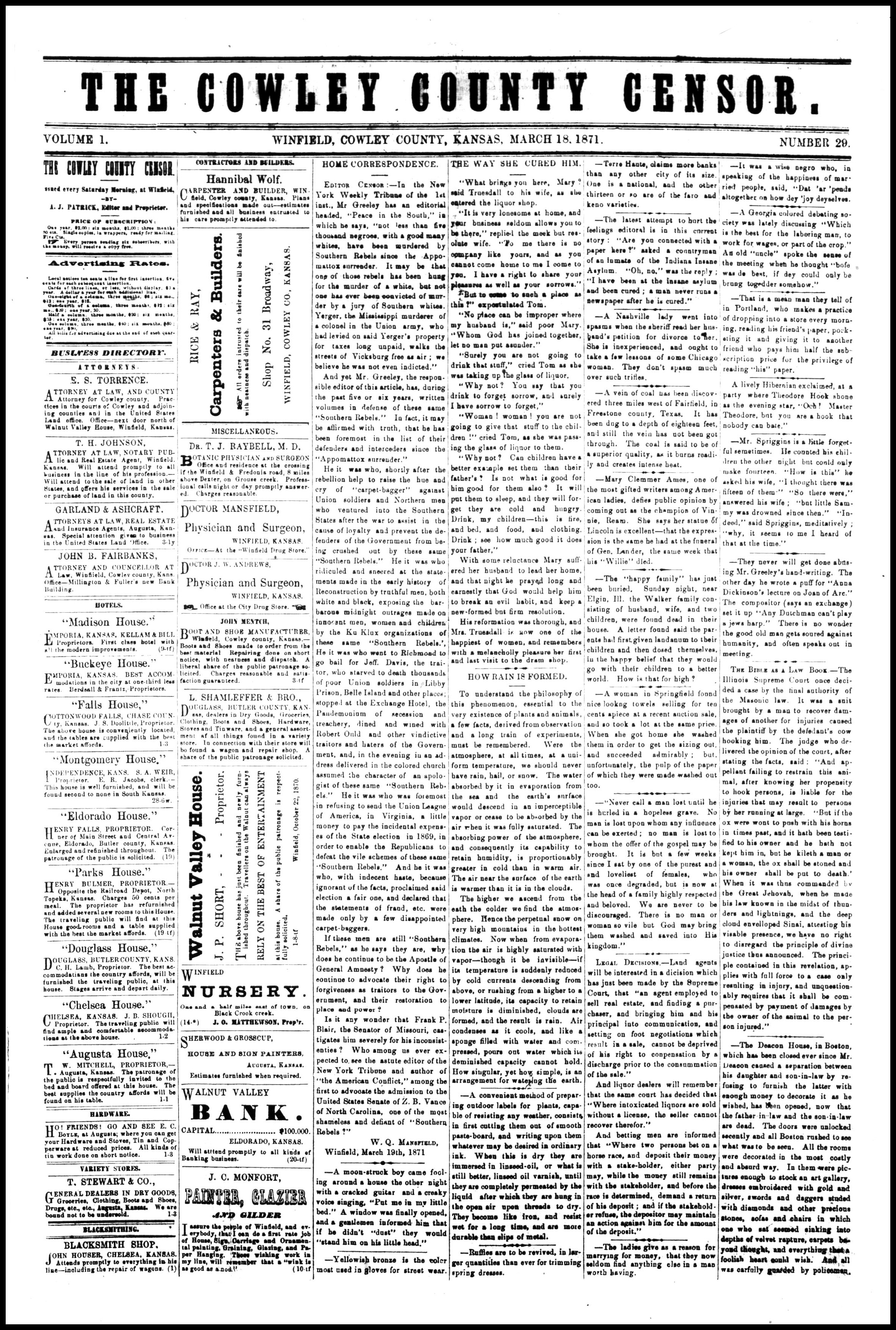 first page