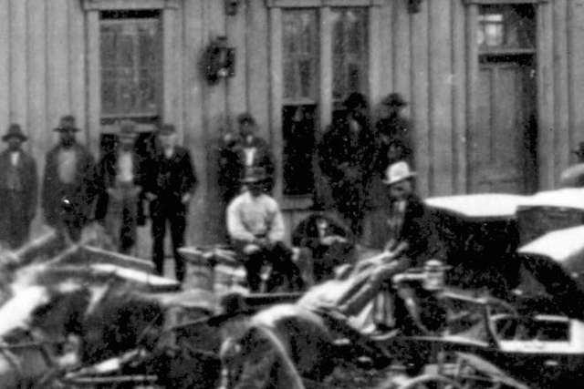 Detail of entry on right.