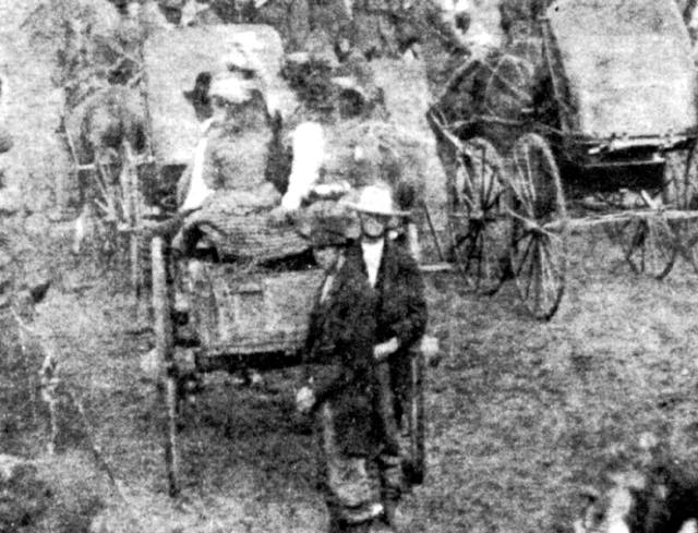 Wagon in Center