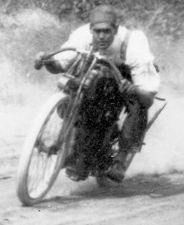 rider on the right