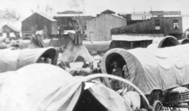 Buildings in left background.
