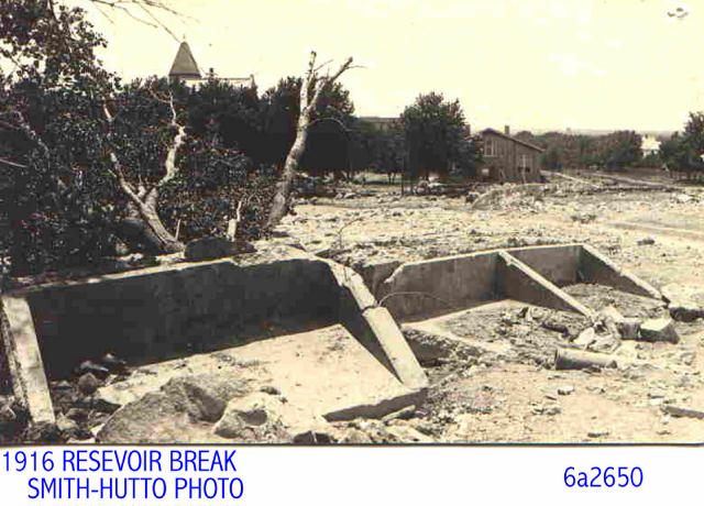 Reservoir Broke in Winfield in 1916