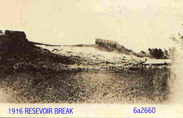 Reservoir Broke in Winfield in 1916