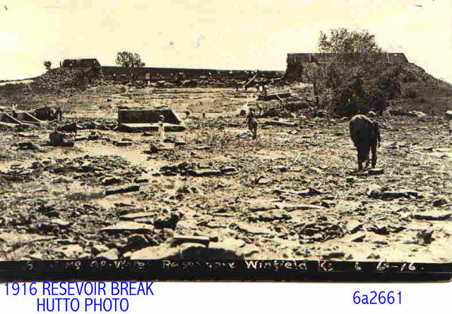 Reservoir Broke in Winfield in 1916