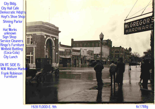 1928 Flood in Winfield, KS