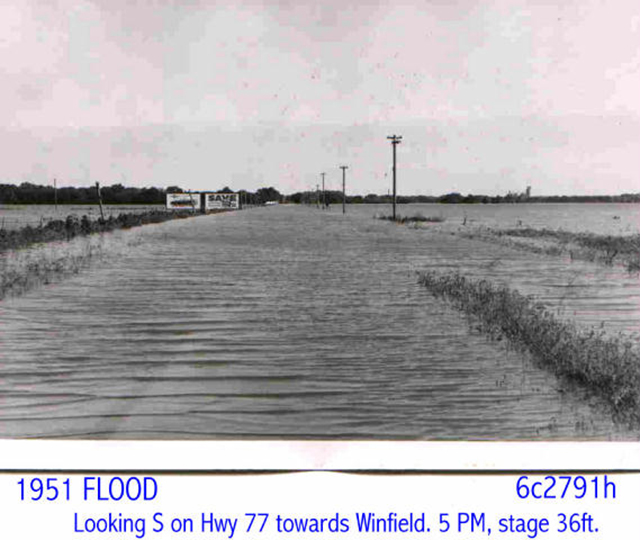 1951 Flood in Winfield, KS
