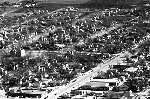 Lowell School on left