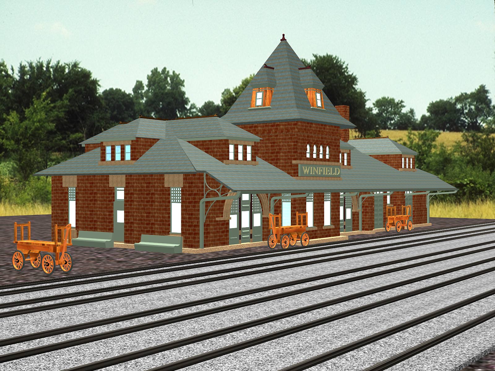 3D model of Santa Fe Passenger Depot